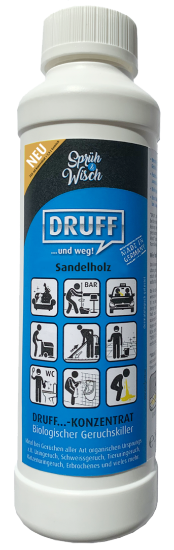 DRUFF... und weg Konzentrat / Sandelholz / 250ml = 2.5 lt Reinigungsmittel